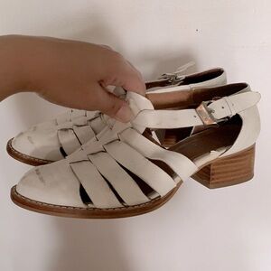 Jeffrey Campbell leather Fontane heeled sandal